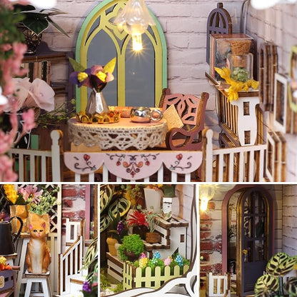 TuKIIE DIY Book Nook Miniature Kit, Booknook Dollhouse Bookshelf Insert - Image 5