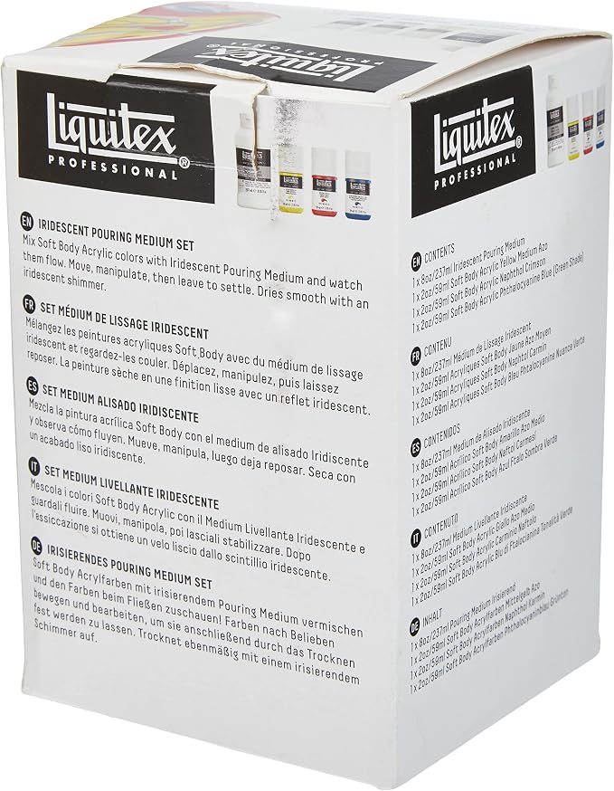 Liquitex Professional Iridescent Pouring Medium Set, Includes 3 x 2-oz Soft - Image 2