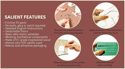 Green Gables P - 3D Wooden Puzzle - DIY 28mm Scale Model Building Kit - Image 7
