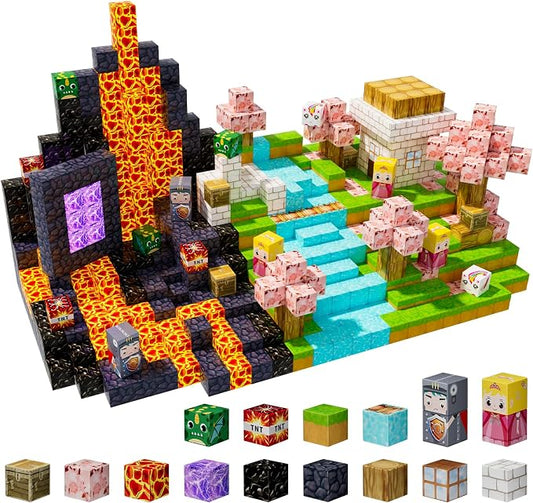 100PCS Magnetic Blocks by Unknown