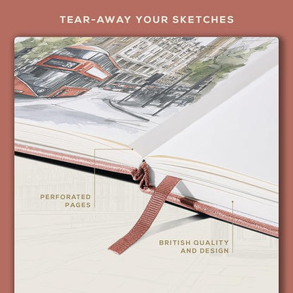Beechmore Books Square Sketchbook – 8x8 Premium Vegan Leather Bound Large - Image 5
