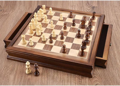 AMEROUS 12.8" x 12.8" Magnetic Wooden Chess Set - Image 8