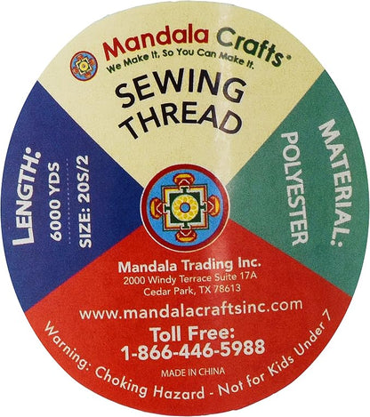 Mandala Crafts 5 Pack of Serger Threads Cones Spools - Image 4