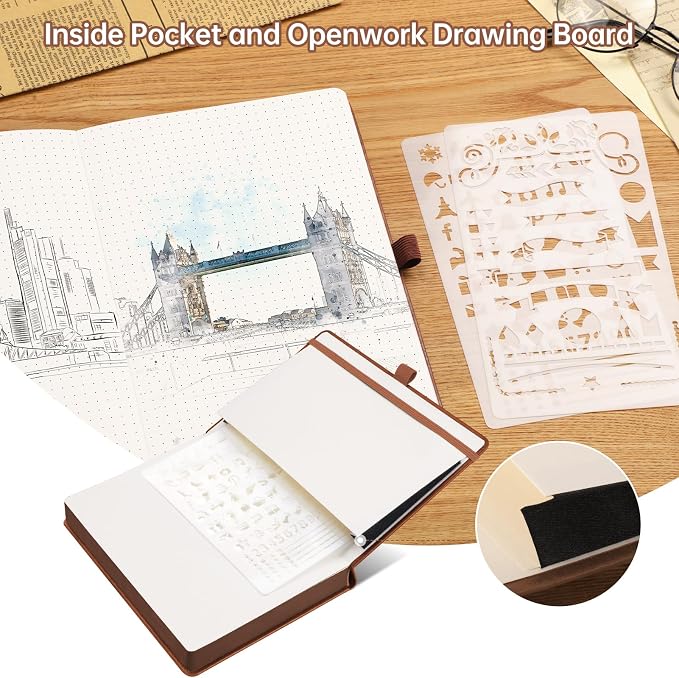 AHGXG Thick Journal Dotted Notebook - Image 6