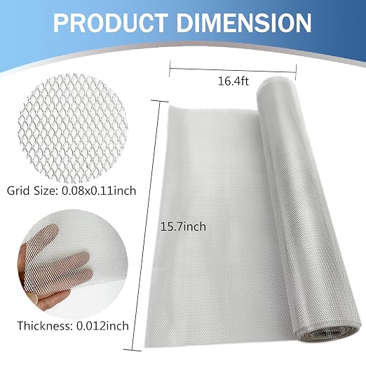 Sculpting Wire Mesh 15.7 Inch by 16.4 Foot Roll，Aluminum Wire Mesh - Image 2