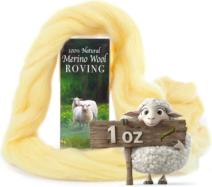 Desert Breeze Distributing 100% Natural Merino Wool Roving by DesertBreezeDistributing