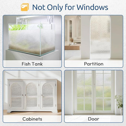 rabbitgoo Window Privacy Film Frosted Glass Film, Decorative Cling UV Sun - Image 7