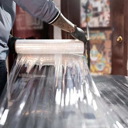 PSBM Stretch Wrap, 4 Pack, 18 Inch x 1500 Feet, 90 Gauge, Cast Hand Stretch - Image 6