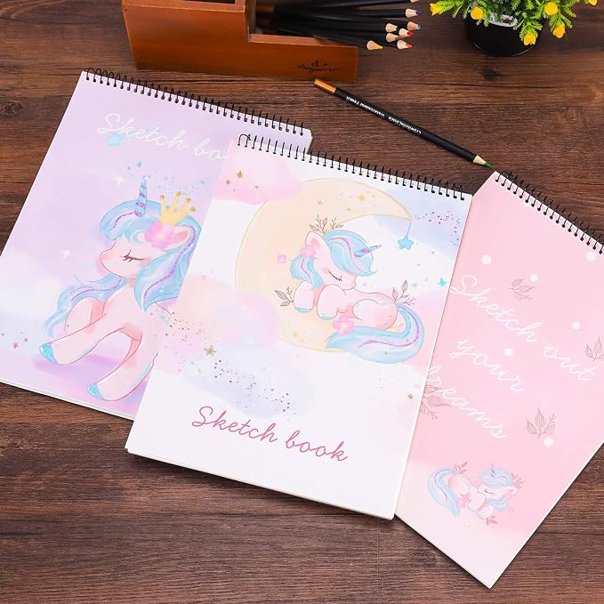 Sketch Book, 100 Pages, Spiral Bound Artist Sketch Pad, Acid Free Drawing Paper - Image 3