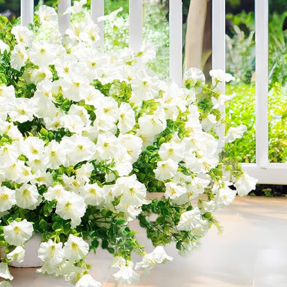 Artificial Fake Flowers For Outdoor Outside Decoration, 16 Bundles UV Resistant - Image 3