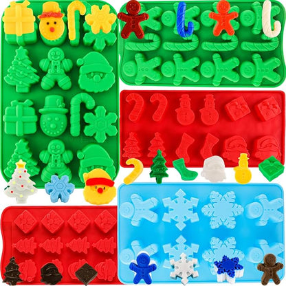 Christmas Silicone Molds Christmas Chocolate Molds Candy Molds by Winerming