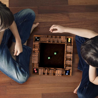 ropoda Shut The Box Game, Upgraded 12 Numbers Wooden Board Games - Image 6