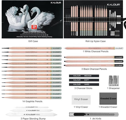 KALOUR 29 Pro Sketching Drawing Pencils Set - Image 3