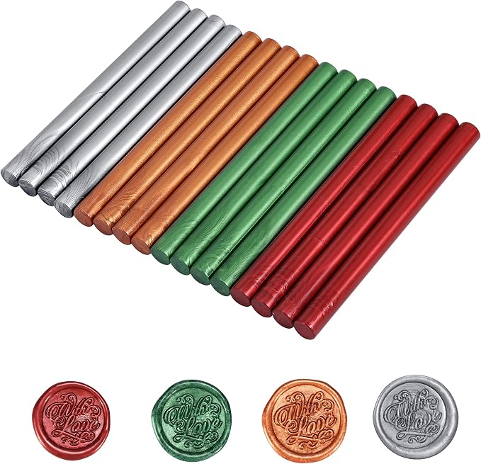 Yoption 16 Pack Christmas Glue Gun Sealing Wax Sticks by Yoption