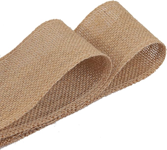 KINJOEK 2 Inch Wide 27 Yards Burlap Ribbon - Image 3