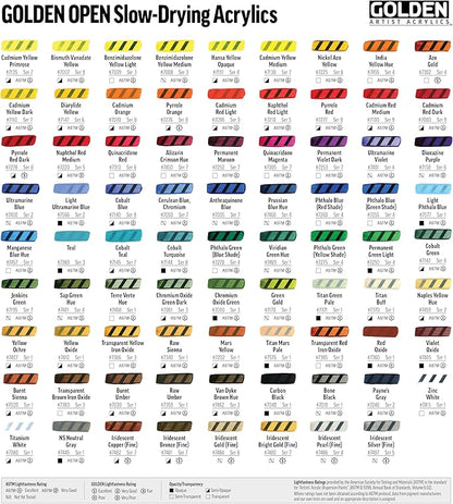 OPEN Slow-Drying Acrylics by GOLDEN, Dioxazine Purple, 2 fl oz. tube, - Image 7
