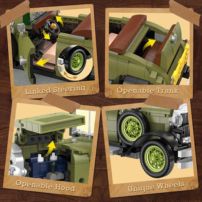 JMBricklayer Vintage Cars Building Sets - Image 5