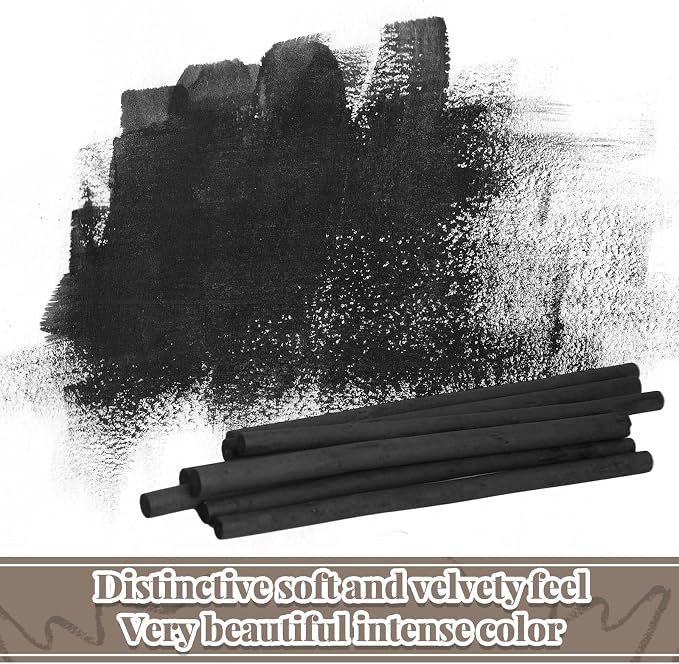 Gueevin 100 Pcs Willow Charcoal Sticks, Willow Charcoal, and Fine Art Christmas - Image 4