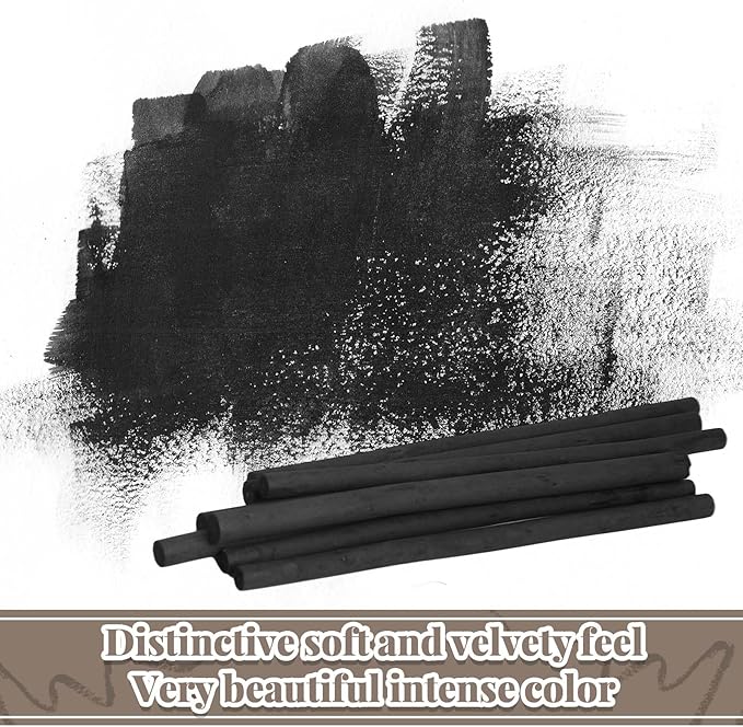 Gueevin 100 Pcs Willow Charcoal Sticks, Willow Charcoal, and Fine Art Christmas - Image 6
