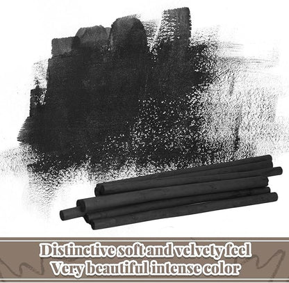 Gueevin 100 Pcs Willow Charcoal Sticks, Willow Charcoal, and Fine Art Christmas - Image 6
