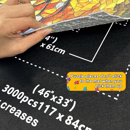 Napzy Puzzle Mat-Jigsaw Puzzles Matt Roll Up to 3000pcs Roll-up Puzzled Board - Image 9