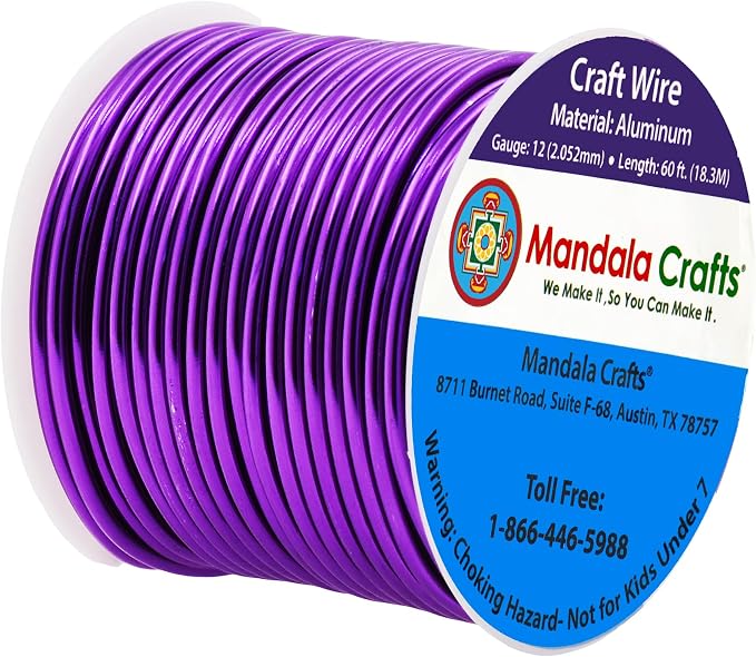 Mandala Crafts 12 Gauge Anodized Aluminum Craft Wire - Image 2