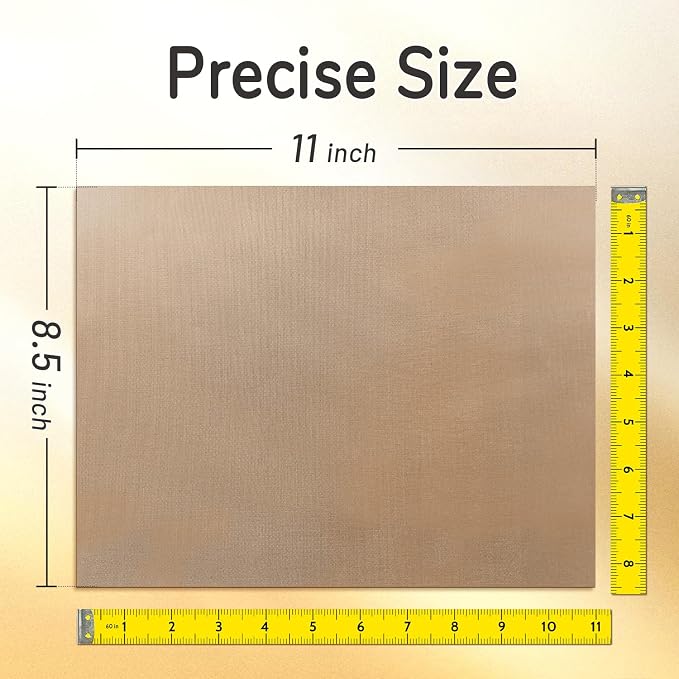 TransOurDream 3 Pack PTFE Teflon Sheets Size S 8.5 x 11" - Image 3