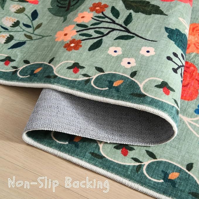 Rugcomf Runners for Hallways Kitchen Runner Rug Non Slip 2'x 10' Long Washable - Image 3