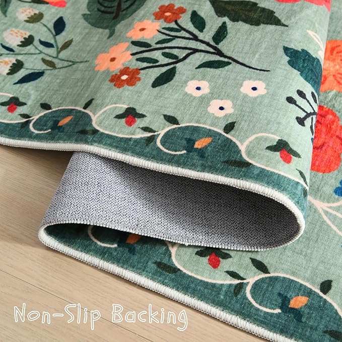Rugcomf Runner Rug for Hallways Kitchen Rug Non Slip 2'x 6' Washable Rugs - Image 3
