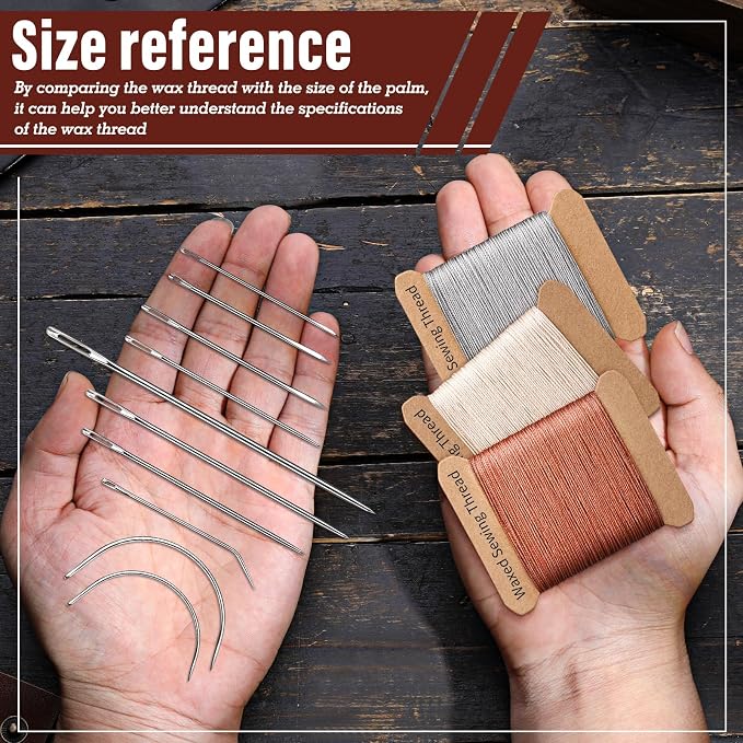 Upholstery Repair Kit, Thread Repair Sewing Kit and Upholstery Needle, 3 Colors - Image 4