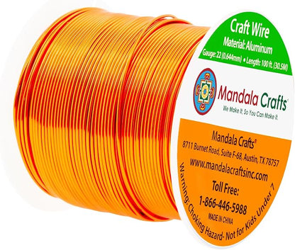 Mandala Crafts 22 Gauge Anodized Aluminum Craft Wire - Image 2