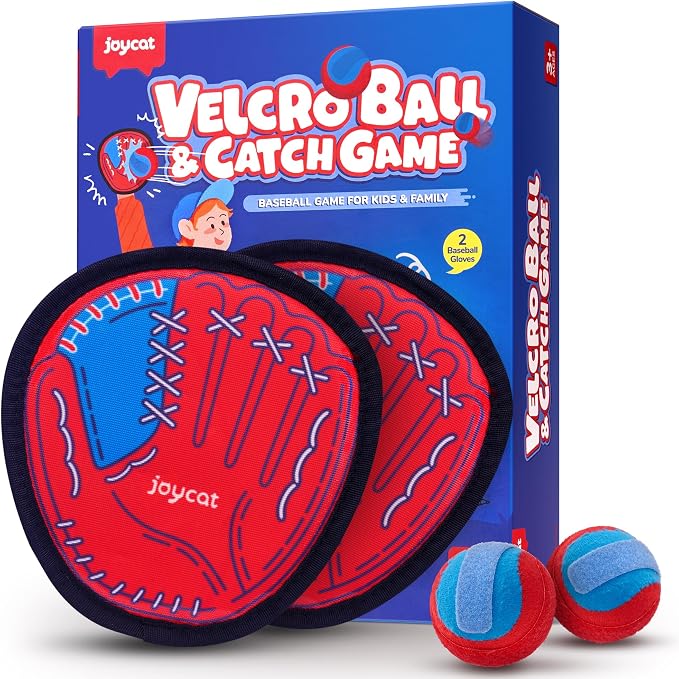 JoyCat Toss and Catch Ball Game Set, Toddler Baseball Glove, Beach Pool Yard by JOYCAT
