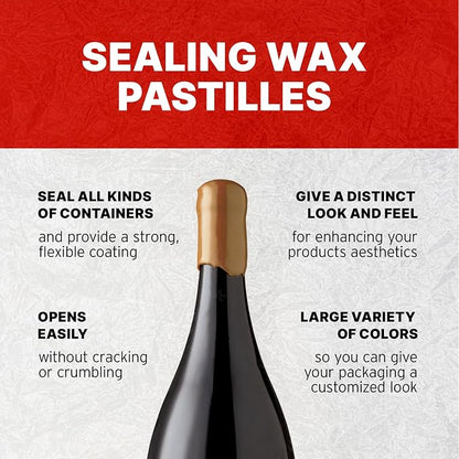 Blended Waxes, Inc. Bottle Sealing Wax, Pastille Wax Seal Beads - Image 3