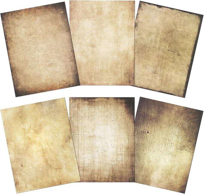 Vintage Paper, 60-Sheets Antique Paper, Letter Size, 8.5 x 11 Inches, 6 Double - Image 5