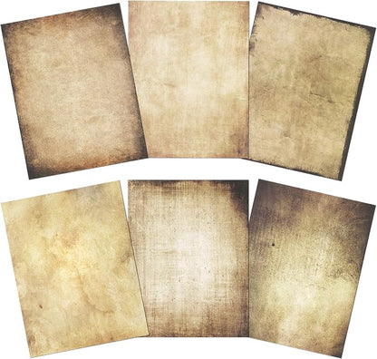 Vintage Paper, 60-Sheets Antique Paper, Letter Size, 8.5 x 11 Inches, 6 Double - Image 5