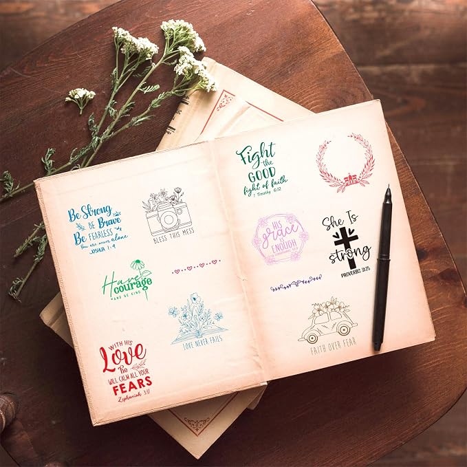 Whaline 5 Sheets Bible Verse Clear Stamps Christian Jesus Silicone Transparent - Image 5