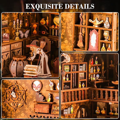 Book Nook Kits for Adults, Miniature House Dollhouse Kit for Teens, DIY Crafts - Image 5