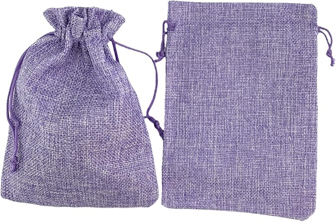 Palmhomee Pack of 25 Burlap Gift Bags - Image 2