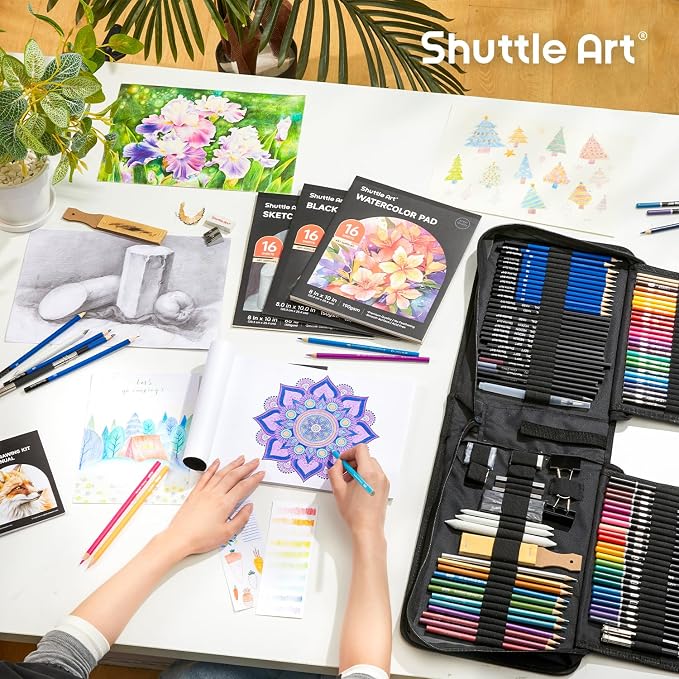 Shuttle Art 116 PCS Drawing Kit, Professional Drawing Supplies - Image 6