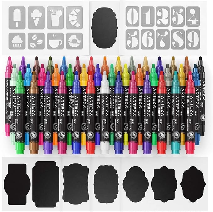 ARTEZA Liquid Chalk Markers, 42 Colors Pack - Image 5