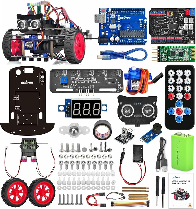 OSOYOO Smart Robot Car kit for Arduino to Learn Programming and Get Hands on by OSOYOO