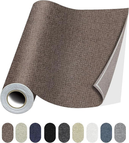 Fabric Repair Patches, 17X79 Inch Linen Repair Tape Self-Adhesive Fabric by Lifeshoon