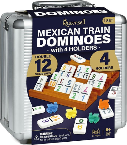 Queensell Mexican Train Dominoes Set by Queensell