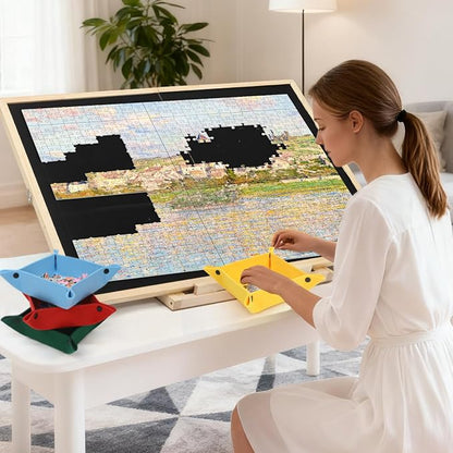 Ancaixin Foldable Puzzle Board 1500 Pieces, Rotating & Tilting Jigsaw Puzzle - Image 2