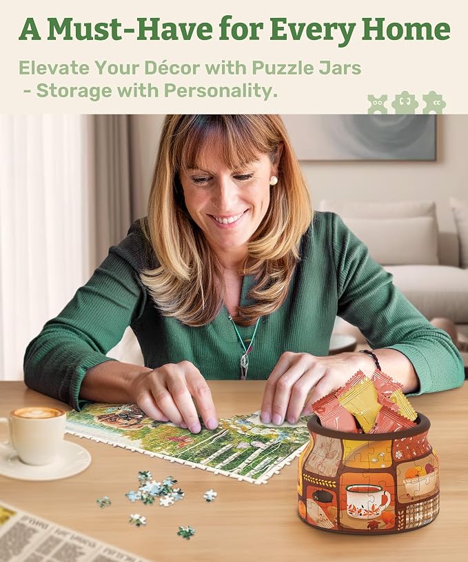 PieceRelax 3D Puzzle Jar 64 Plastic Pieces - Image 2