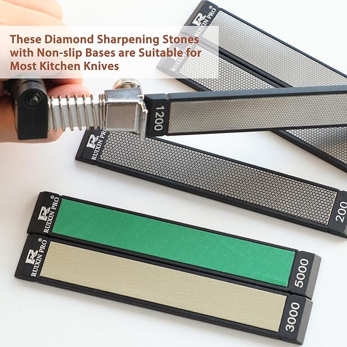RUIXIN PRO 8 Pcs Diamond Knife Sharpening Stones - Image 5