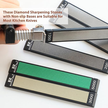 RUIXIN PRO 8 Pcs Diamond Knife Sharpening Stones - Image 5