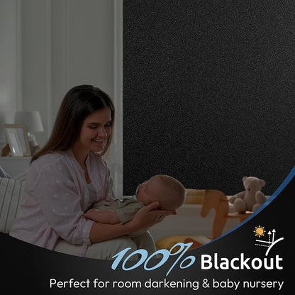rabbitgoo Blackout Window Film, Sun Heat Blocking Privacy Cover - Image 3