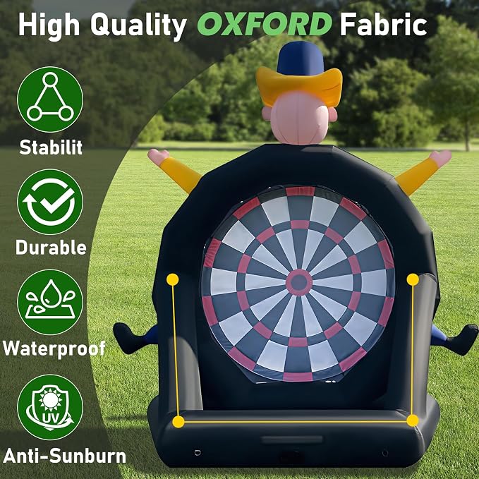 14ft Giant Inflatable Soccer Dart Board - Image 7