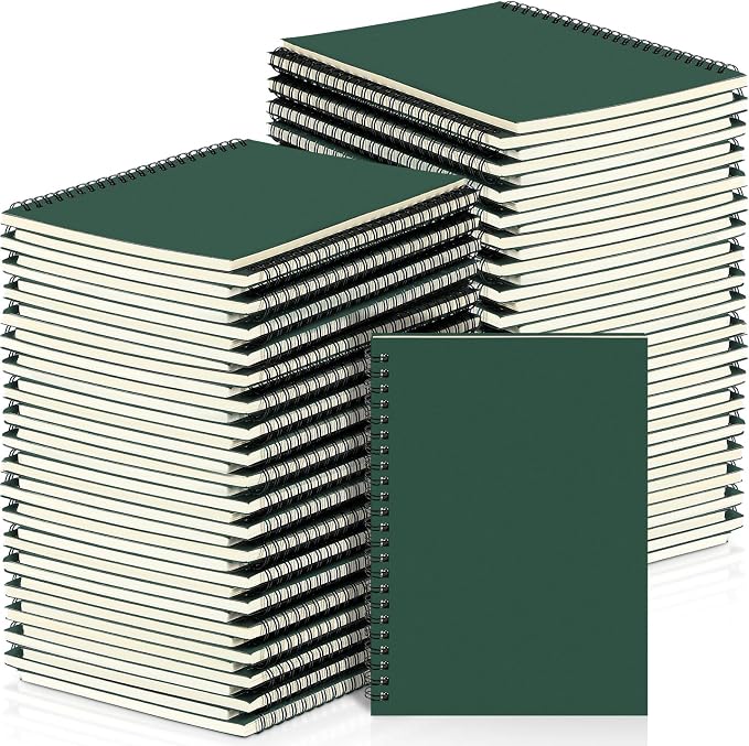 Yahenda 72 Pcs Spiral Notebook Bulk A5 Journal Lined 8.3'' x 5.5'' Writing by Yahenda